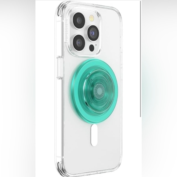 PopSockets Phone Grip Compatible with MagSafe - Translucent Mint NWT - Picture 3 of 9